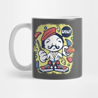 Cool artist cartoon character Mug